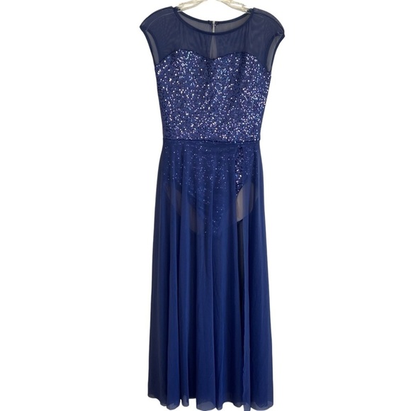 Weissman INTO THE MEADOW Dance Costume in Slate Blue Small Adult SA - Picture 3 of 16